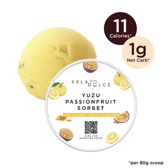 [Premium] Yuzu Passionfruit Sorbet Full-Pint (473ml)